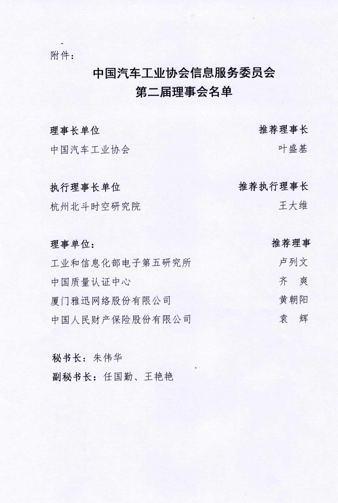 关于同意中国汽车工业协会信息服务委员会第二届理事会换届结果的批复_02.png